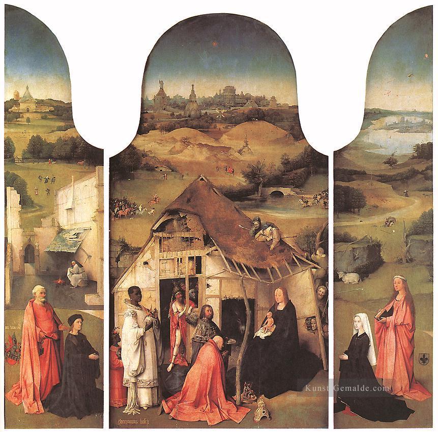 Anbetung der Magi1 moralischen Hieronymus Bosch Ölgemälde
